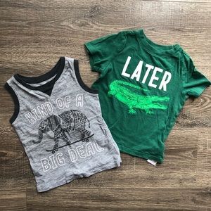 🚫SOLD🚫 Old Navy Boys Tank & Tee 2T